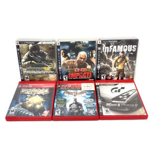 PlayStation 3 Games Action/Adventure Ps3 3 Games - Lot of 6 - VG02